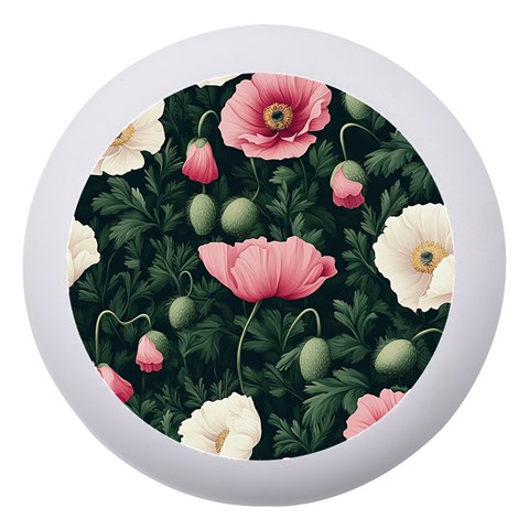 Poppy Flower Plant Petals Bloom Dento Box with Mirror from ArtsNow.com Front