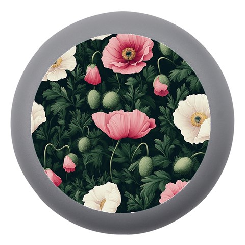 Poppy Flower Plant Petals Bloom Dento Box with Mirror from ArtsNow.com Front