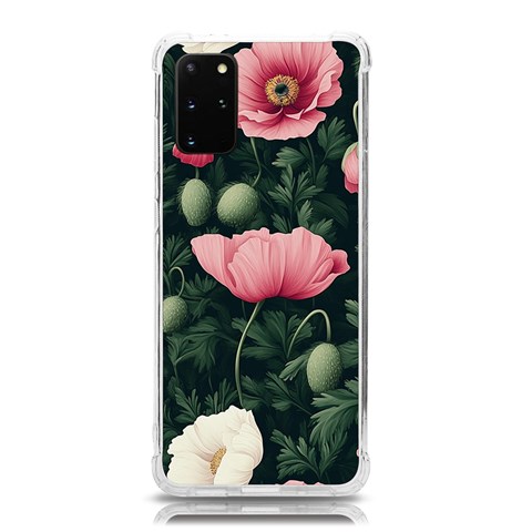 Poppy Flower Plant Petals Bloom Samsung Galaxy S20 Plus 6.7 Inch TPU UV Case from ArtsNow.com Front