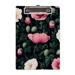 Poppy Flower Plant Petals Bloom A5 Acrylic Clipboard from ArtsNow.com Front