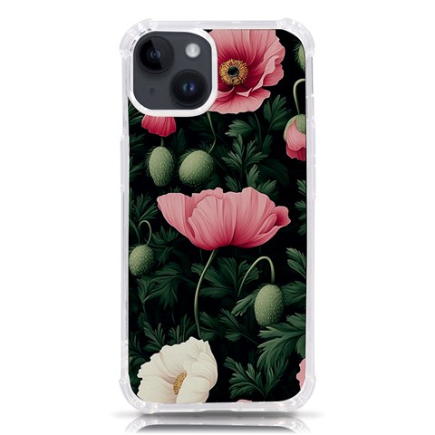 Poppy Flower Plant Petals Bloom iPhone 14 TPU UV Print Case from ArtsNow.com Front