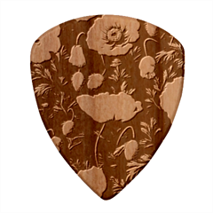 Poppy Flower Plant Petals Bloom Guitar Shape Wood Guitar Pick Holder Case And Picks Set from ArtsNow.com Pick