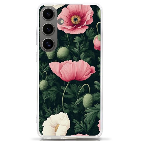 Poppy Flower Plant Petals Bloom Samsung Galaxy S24 Ultra 6.9 Inch TPU UV Case from ArtsNow.com Front