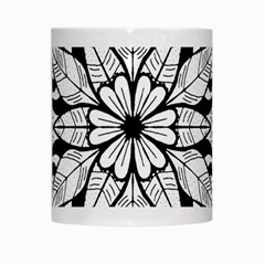 Seamless Tiling Pattern Hand Drawn Black White White Mug from ArtsNow.com Center