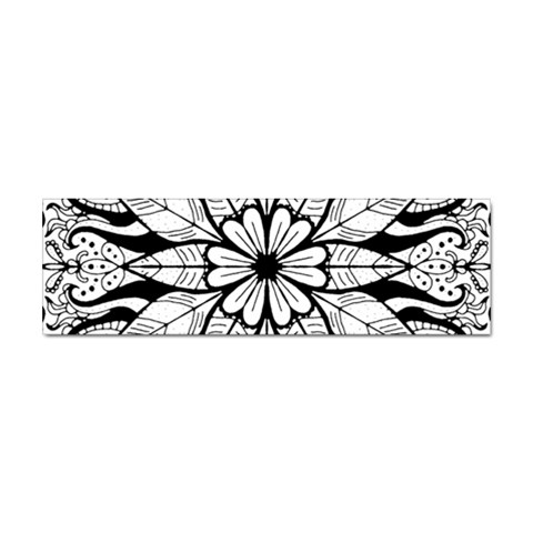 Seamless Tiling Pattern Hand Drawn Black White Sticker (Bumper) from ArtsNow.com Front