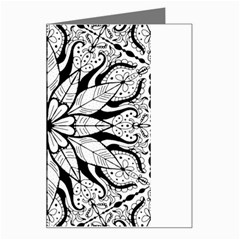 Seamless Tiling Pattern Hand Drawn Black White Greeting Card from ArtsNow.com Left