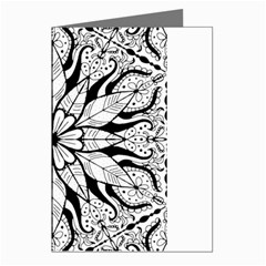 Seamless Tiling Pattern Hand Drawn Black White Greeting Cards (Pkg of 8) from ArtsNow.com Left