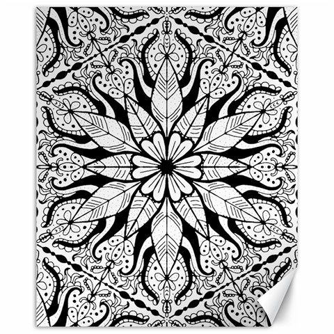 Seamless Tiling Pattern Hand Drawn Black White Canvas 16  x 20  from ArtsNow.com 15.75 x19.29  Canvas - 1