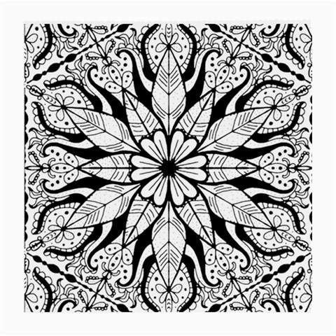 Seamless Tiling Pattern Hand Drawn Black White Medium Glasses Cloth (2 Sides) from ArtsNow.com Front