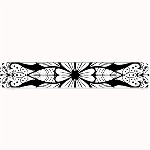 Seamless Tiling Pattern Hand Drawn Black White Small Bar Mat from ArtsNow.com 24 x4  Bar Mat