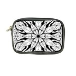 Seamless Tiling Pattern Hand Drawn Black White Coin Purse