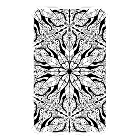 Seamless Tiling Pattern Hand Drawn Black White Memory Card Reader (Rectangular) from ArtsNow.com Front