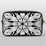 Seamless Tiling Pattern Hand Drawn Black White Toiletries Bag (One Side)