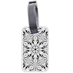 Seamless Tiling Pattern Hand Drawn Black White Luggage Tag (two sides)