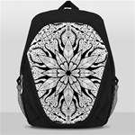 Seamless Tiling Pattern Hand Drawn Black White Backpack Bag