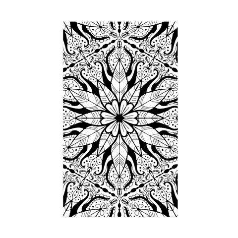 Seamless Tiling Pattern Hand Drawn Black White Duvet Cover Double Side (Single Size) from ArtsNow.com Back