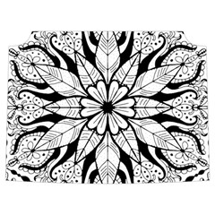 Seamless Tiling Pattern Hand Drawn Black White Sleeveless Cozy Lounge Set  from ArtsNow.com Front