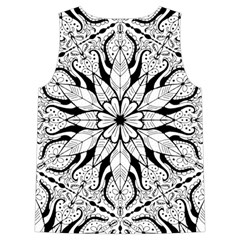 Seamless Tiling Pattern Hand Drawn Black White Sleeveless Cozy Lounge Set  from ArtsNow.com Back