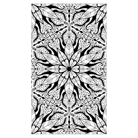 Seamless Tiling Pattern Hand Drawn Black White Sleeveless Cozy Lounge Set  from ArtsNow.com Pocket