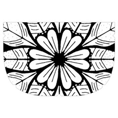 Seamless Tiling Pattern Hand Drawn Black White Make Up Case (Small) from ArtsNow.com Side Right