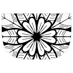 Seamless Tiling Pattern Hand Drawn Black White Make Up Case (Large) from ArtsNow.com Side Right