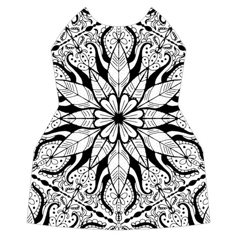 Seamless Tiling Pattern Hand Drawn Black White Women s Long Sleeve Raglan T Front