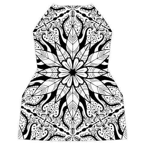 Seamless Tiling Pattern Hand Drawn Black White Women s Long Sleeve Raglan T Back