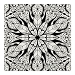 Seamless Tiling Pattern Hand Drawn Black White Banner and Sign 3  x 3 