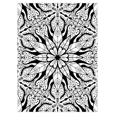 Seamless Tiling Pattern Hand Drawn Black White Playing Cards Single Design (Rectangle) with Custom Box from ArtsNow.com Card