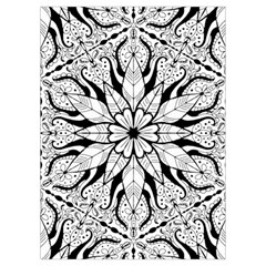 Seamless Tiling Pattern Hand Drawn Black White Playing Cards Single Design (Rectangle) with Custom Box from ArtsNow.com Card