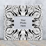 Seamless Tiling Pattern Hand Drawn Black White White Wall Photo Frame 5  x 7 