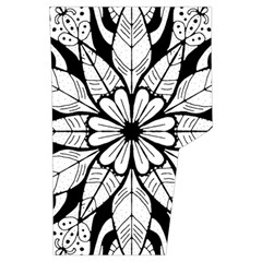 Seamless Tiling Pattern Hand Drawn Black White Men s Side Zip Front Pouch Ski And Snowboard Bib Pants	 from ArtsNow.com Back Left Centre