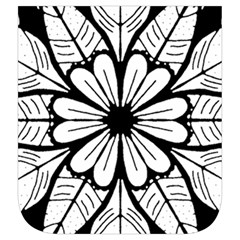 Seamless Tiling Pattern Hand Drawn Black White Men s Side Zip Front Pouch Ski And Snowboard Bib Pants	 from ArtsNow.com Right Pocket