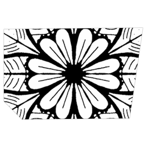 Seamless Tiling Pattern Hand Drawn Black White Men s Side Zip Front Pouch Ski And Snowboard Bib Pants	 from ArtsNow.com Loop Right