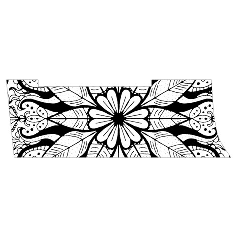 Seamless Tiling Pattern Hand Drawn Black White Men s Side Zip Front Pouch Ski And Snowboard Bib Pants	 from ArtsNow.com Waistband Right