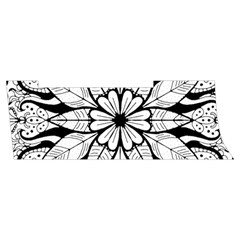 Seamless Tiling Pattern Hand Drawn Black White Men s Side Zip Front Pouch Ski And Snowboard Bib Pants	 from ArtsNow.com Waistband Right