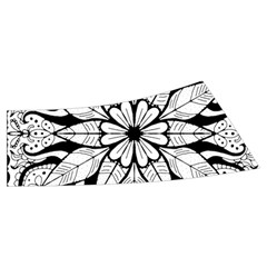 Seamless Tiling Pattern Hand Drawn Black White Men s Side Zip Front Pouch Ski And Snowboard Bib Pants	 from ArtsNow.com Waistband Back Left