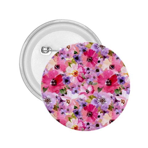 Pattern Seamless Texture Daisies 2.25  Buttons from ArtsNow.com Front