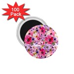 Pattern Seamless Texture Daisies 1.75  Magnets (100 pack) 