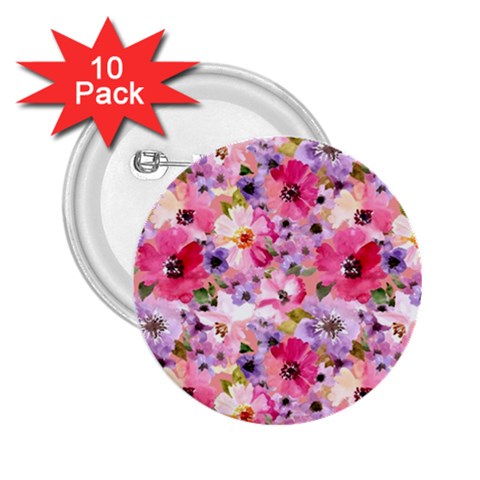 Pattern Seamless Texture Daisies 2.25  Buttons (10 pack)  from ArtsNow.com Front