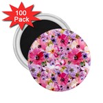 Pattern Seamless Texture Daisies 2.25  Magnets (100 pack) 