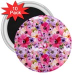 Pattern Seamless Texture Daisies 3  Magnets (10 pack) 