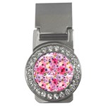 Pattern Seamless Texture Daisies Money Clips (CZ) 