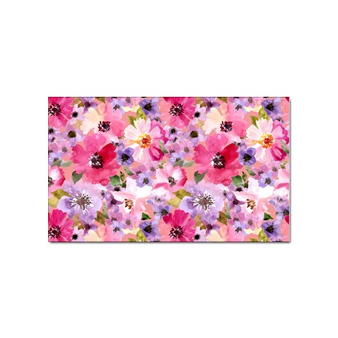 Pattern Seamless Texture Daisies Sticker (Rectangular) from ArtsNow.com Front