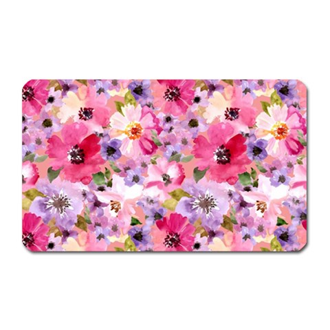 Pattern Seamless Texture Daisies Magnet (Rectangular) from ArtsNow.com Front