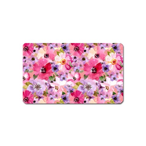 Pattern Seamless Texture Daisies Magnet (Name Card) from ArtsNow.com Front