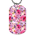 Pattern Seamless Texture Daisies Dog Tag (One Side)