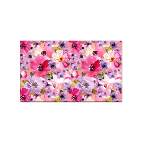 Pattern Seamless Texture Daisies Sticker Rectangular (100 pack) from ArtsNow.com Front