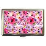 Pattern Seamless Texture Daisies Cigarette Money Case