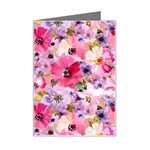 Pattern Seamless Texture Daisies Mini Greeting Card